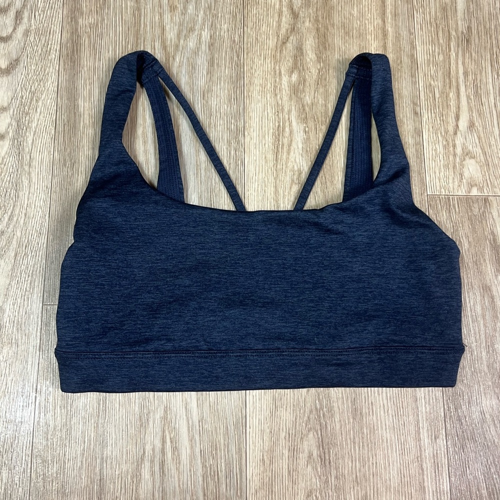Athleta Sports Bra Navy Blue small